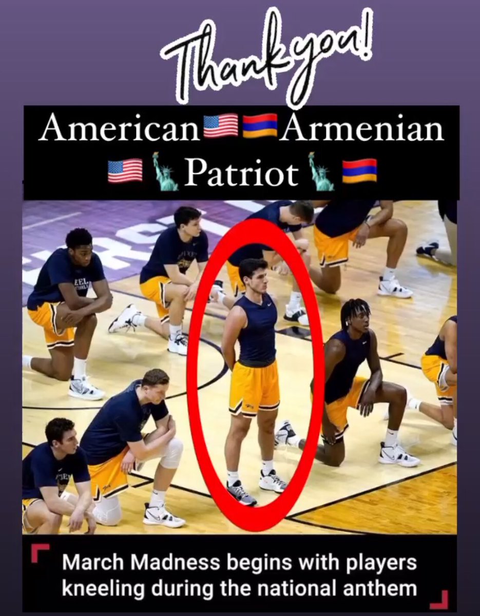 Johnny_Congress's tweet photo. 🙏🏻GOD BLESS BRAVE♦️ANTO KESHKEGIAN🙏🏻
Fellow American🇺🇸🇦🇲Armenian Patriots are proud of you for respecting the National Anthem & Flag of the greatest country in the world🗽
#StandForFlag #Respect #USA #AmericanArmenianPatriots https://t.co/angbc1I8eX