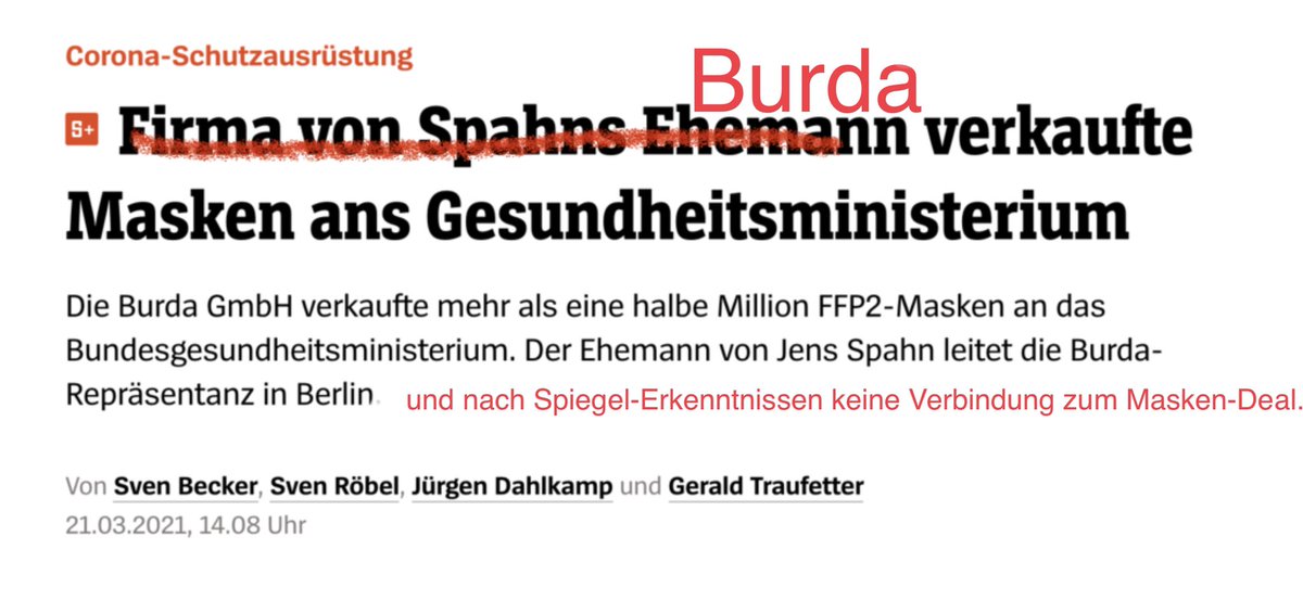 tiesinger's tweet photo. Ich habe das kurz mal korrigiert @derspiegel, passend zum aktuellen Kenntnisstand. 
#spiegel #JensSpahn #Funke #burda #bmg #spahn https://t.co/v065RM2wwK