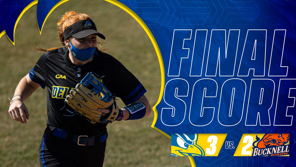 Julz Garber leads off the bottom of the seventh with a triple and scores on a single by her sister Hanna as the #BlueHens WIN!