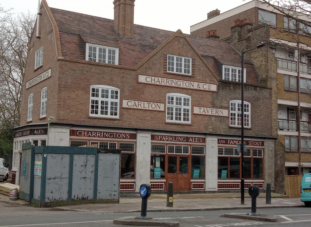 Developer buys pub. Developer is refused planning permission. Developer demolishes it anyway -in breach of planning laws and in spite of the fact it was being considered for Grade II listing.   
Period of public uproar. Developer is ordered to rebuild it brick-by-brick. Glorious.