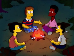 Dos años después, Homer tiene 12. Es verano de nuevo, y decide irse de excursión por la sierra de Springfield con sus amigos Lenny y Carl. Se encuentran a Moe. También encuentra un cadáver reventadísimo, el de Waylon Smithers Sr. Le deja un poco compungido y traumatizado.