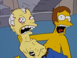 Dos años después, Homer tiene 12. Es verano de nuevo, y decide irse de excursión por la sierra de Springfield con sus amigos Lenny y Carl. Se encuentran a Moe. También encuentra un cadáver reventadísimo, el de Waylon Smithers Sr. Le deja un poco compungido y traumatizado.