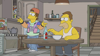 Estamos a mediados de los 90, Homer tiene ya 14 años. Es un auténtico aficionado del hip-hop que trabaja por las tardes para el viejo Gil en la pizzería Razzle Dazzle's Pizza-tainment Place. Él se llama DJ, pero en verdad es el que se encarga de activar la banda de animatrónicos.