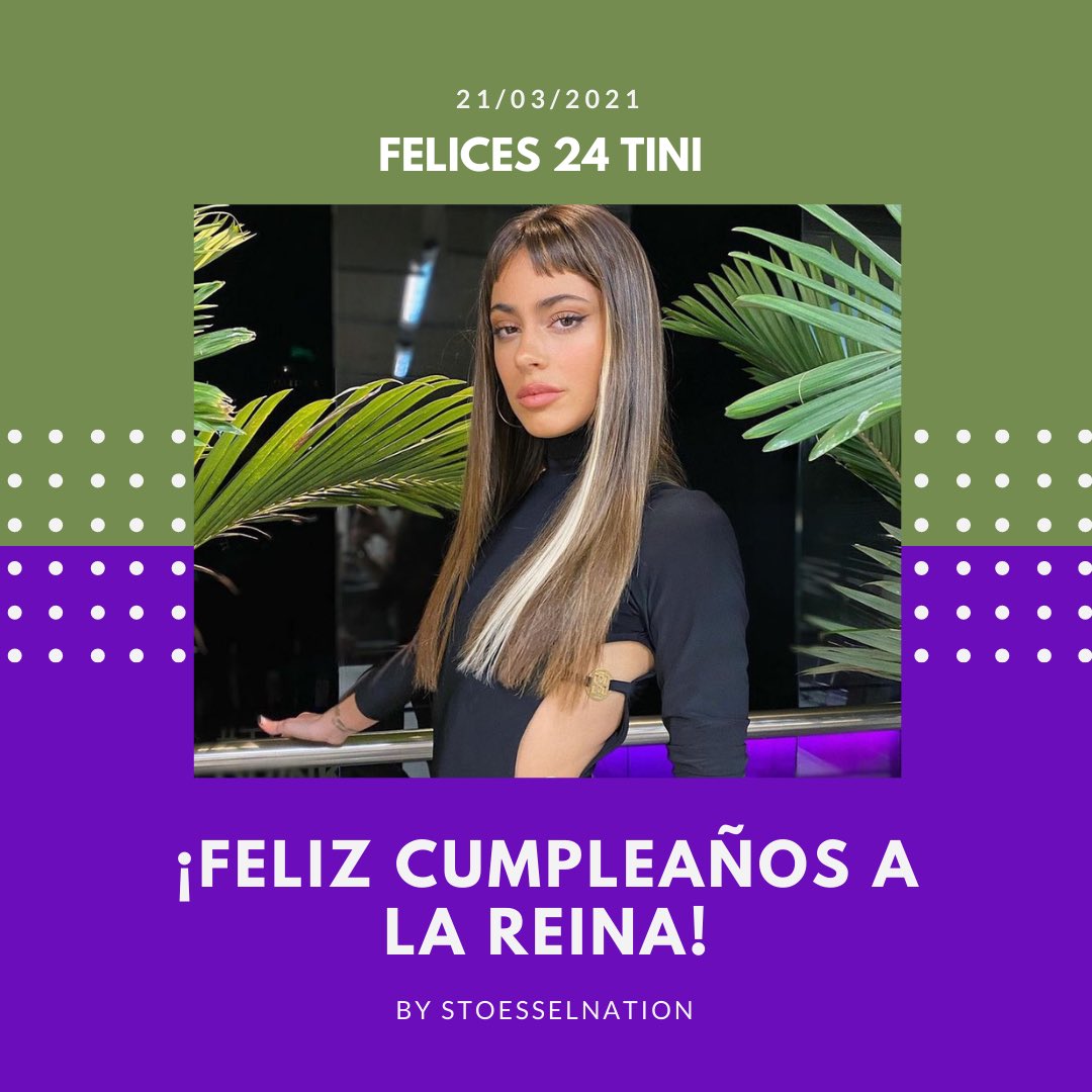 StoesselNation's tweet photo. 🎉 𝐅𝐞𝐥𝐢𝐜𝐞𝐬 𝟐𝟒, 𝐓𝐢𝐧𝐢𝐭𝐚 🎉
- 𝓢𝓽𝓸𝓮𝓼𝓼𝓮𝓵 𝓝𝓪𝓽𝓲𝓸𝓷, te desea un muy feliz cumpleaños 🎁❤️ y que sigas teniendo más éxitos en tu carrera, estés una gran estrella 🌟 y te admiraremos por siempre. 💖 https://t.co/zuhlGYi47f