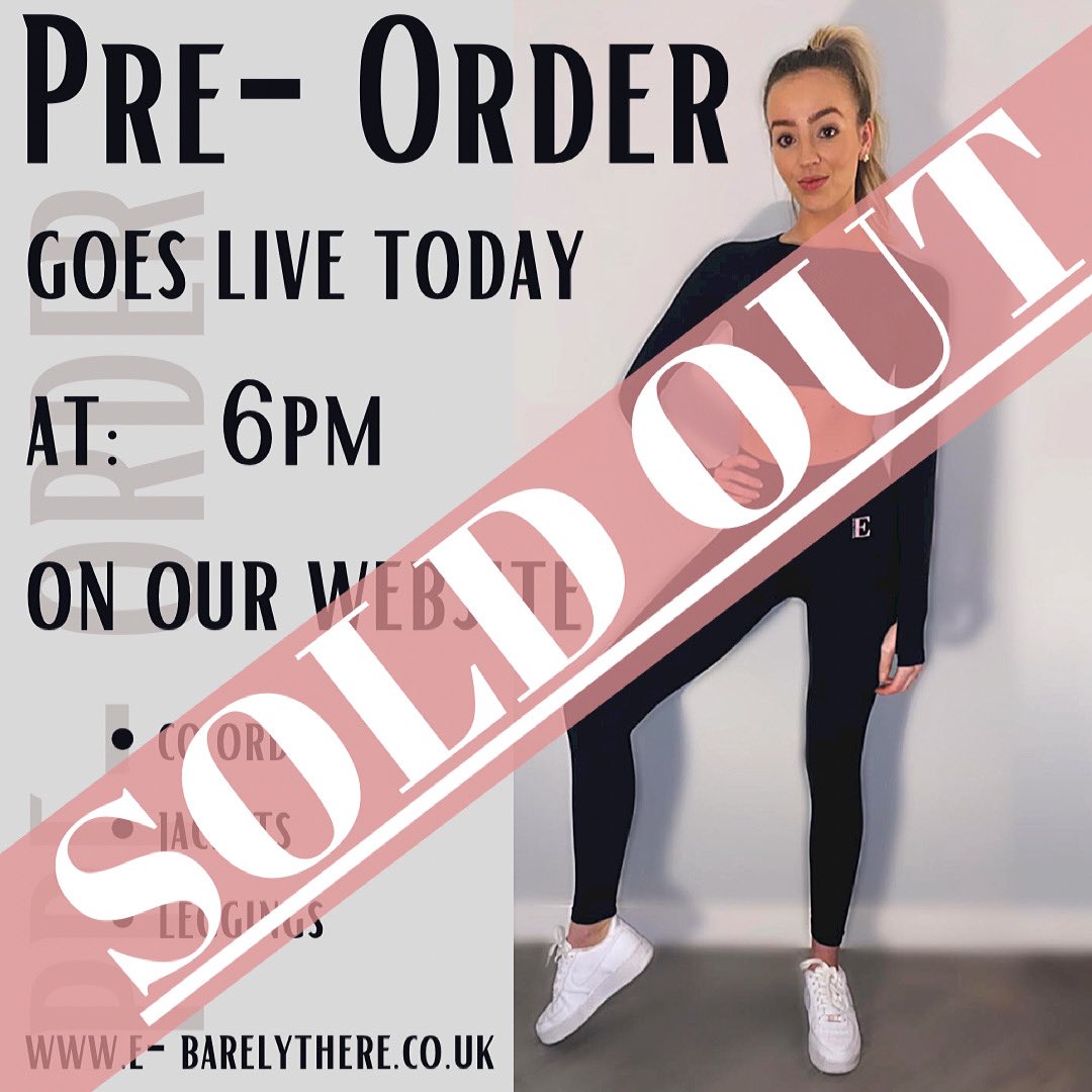 EBARELYTHERE's tweet photo. WOW🤩💖 Thank you to everyone who placed their pre-orders since Friday evening!  We have sold out so soon, but don’t panic for those that missed out.. I will let you know when we are going to be are re-stocked, it will not be long! 🤍💪🏼 https://t.co/o5I9B9Crnp