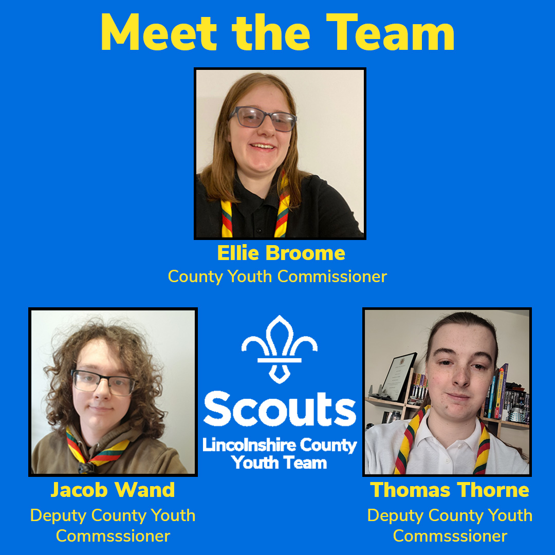 YoushapeLincs's tweet photo. Hello, we are your new county youth team Ellie, Jacob and Thomas. We will be driving you shaped scouting across Lincolnshire and can’t wait to meet young people and volunteers across the county. Keep an eye on our social media over the coming week for lots more exciting content. https://t.co/E9k9VhQ7Ws