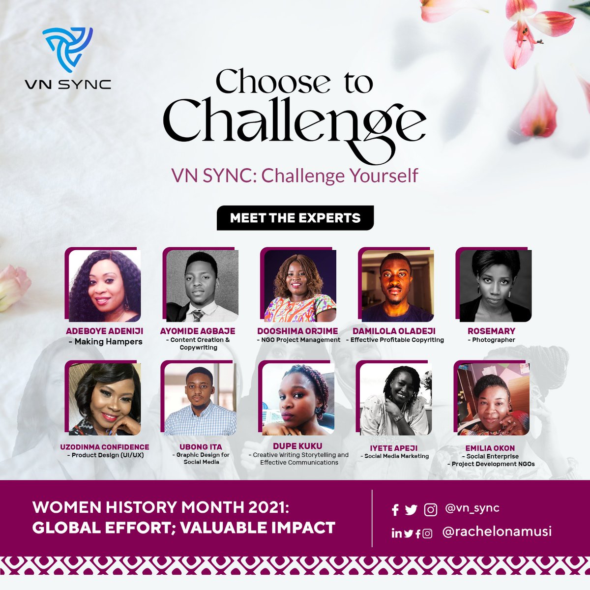 kenkarmah's tweet photo. FREE SKILLS TRAINING FOR NIGERIAN WOMEN!

To celebrate Women’s History Month, some amazing men and women have volunteered their time through @vn_sync to coach Nigerian women in skills that can help them start earning a living almost immediately!

#ChooseToChallenge  #IW #VNSync https://t.co/aP2jEsB3Sd