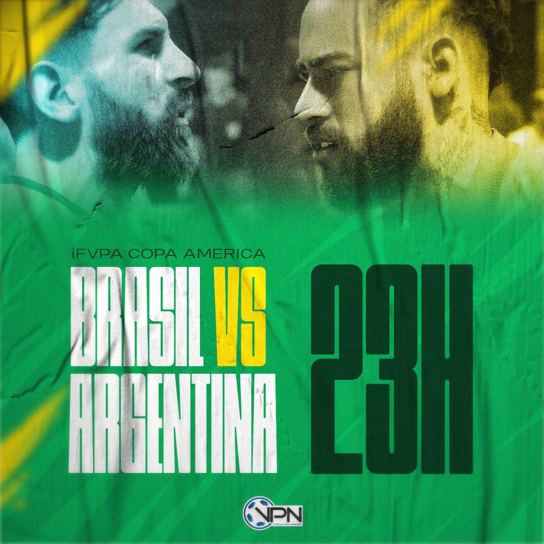 VPN_Brasil's tweet photo. Logo mais teremos eventos importantíssimos na nossa transmissão. Primeiro teremos o sorteio do chaveamento da Copa VPN às 22h. Logo depois, acontecerá mais um jogo da seleção pela Copa América: Brasil 🇧🇷 x Argentina 🇦🇷.  https://t.co/5uEWquPj9Y https://t.co/et6V3cOD1Q