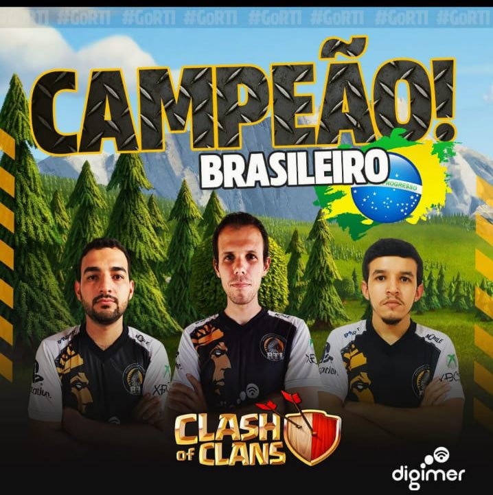 CAMPEÃO DO BRASILEIRÃO de Clash of Clans (série A) 🇧🇷 

A tribo fez história e terminou o Campeonato <a href="/brasil_gamees/">Brasileirão Games</a> na 1° colocação da tabela geral contendo 20 times. Parabéns aos nossos atletas pelo título 🏆 Vocês merecem! 

#GoRTI 📲

Plataforma:Mobile