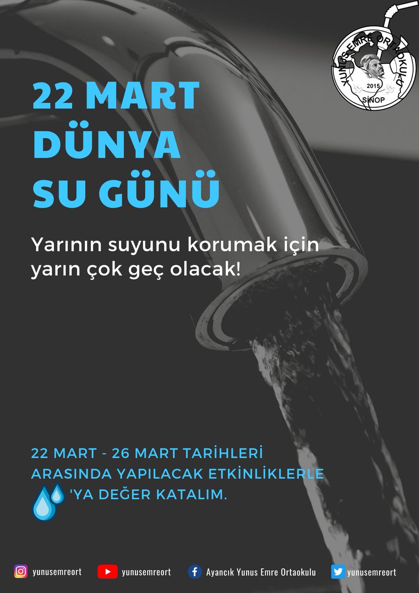 Suyu korumak yaşamı korumaktır.💧🌍