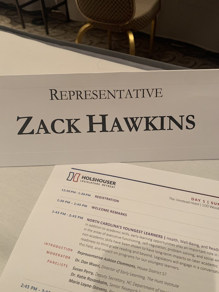 zackhawkinsnc's tweet image. Thank you to @Hunt_Institute for #holshouserlegislatorsretreat #literacy #useofdata to make decisions and supporting our earliest learners and their families l. #bipartisan work to build #ABetterNorthCarolina
