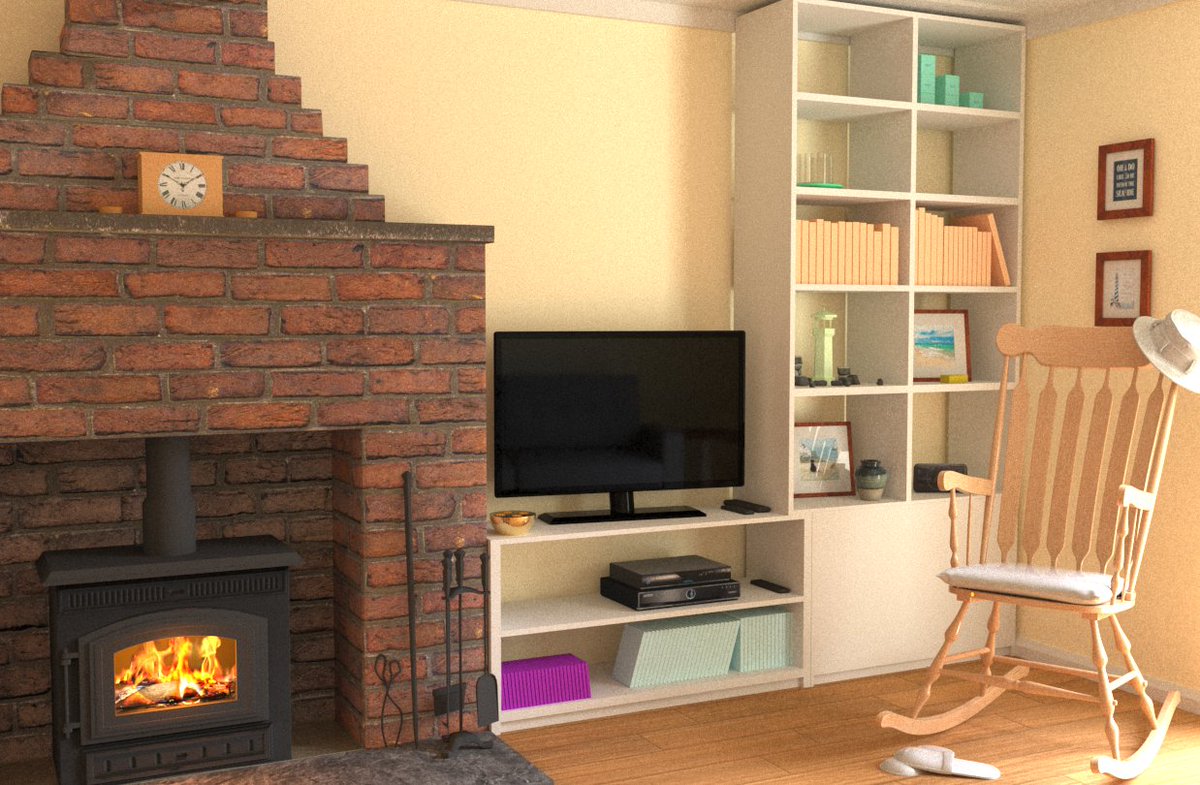 EthanGraye's tweet photo. Proper lighting, More materials &amp; TV reflections meaning I have to do more work...

@SolentCGMagic #3d #3dsMax #architectural #archviz #art #artist #artwork #autodesk #bhfyp #cg #cgi #design #digitalart #photorealistic #render #rendering #student #vray #wip https://t.co/SqlzPPRTEL
