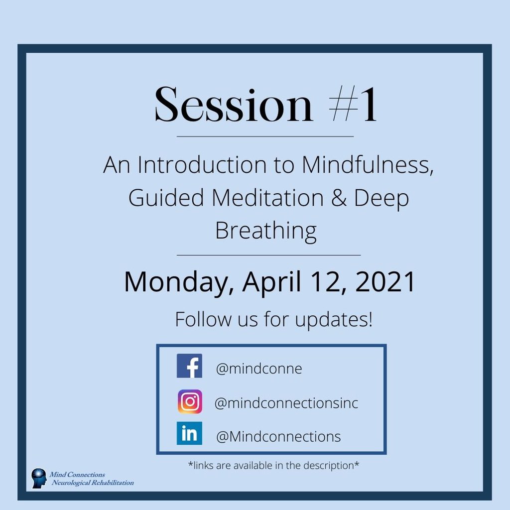 Mindfulness may not sound like anything new to you, but a more important question is, what even is mindfulness? Throughout the busy lives many of us lead, how does one actually achieve this? 

Starting on April 12, 2021, we will be hosting first virtual mindfulness group session!