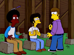 Con 16 años, Homer prueba la droga porro y un perro policía le muerde los cataplines. Este capítulo es muy gracioso, ya que Homer prueba la droga porro y en un momento dado del mismo un perro policía le muerde los cataplines.