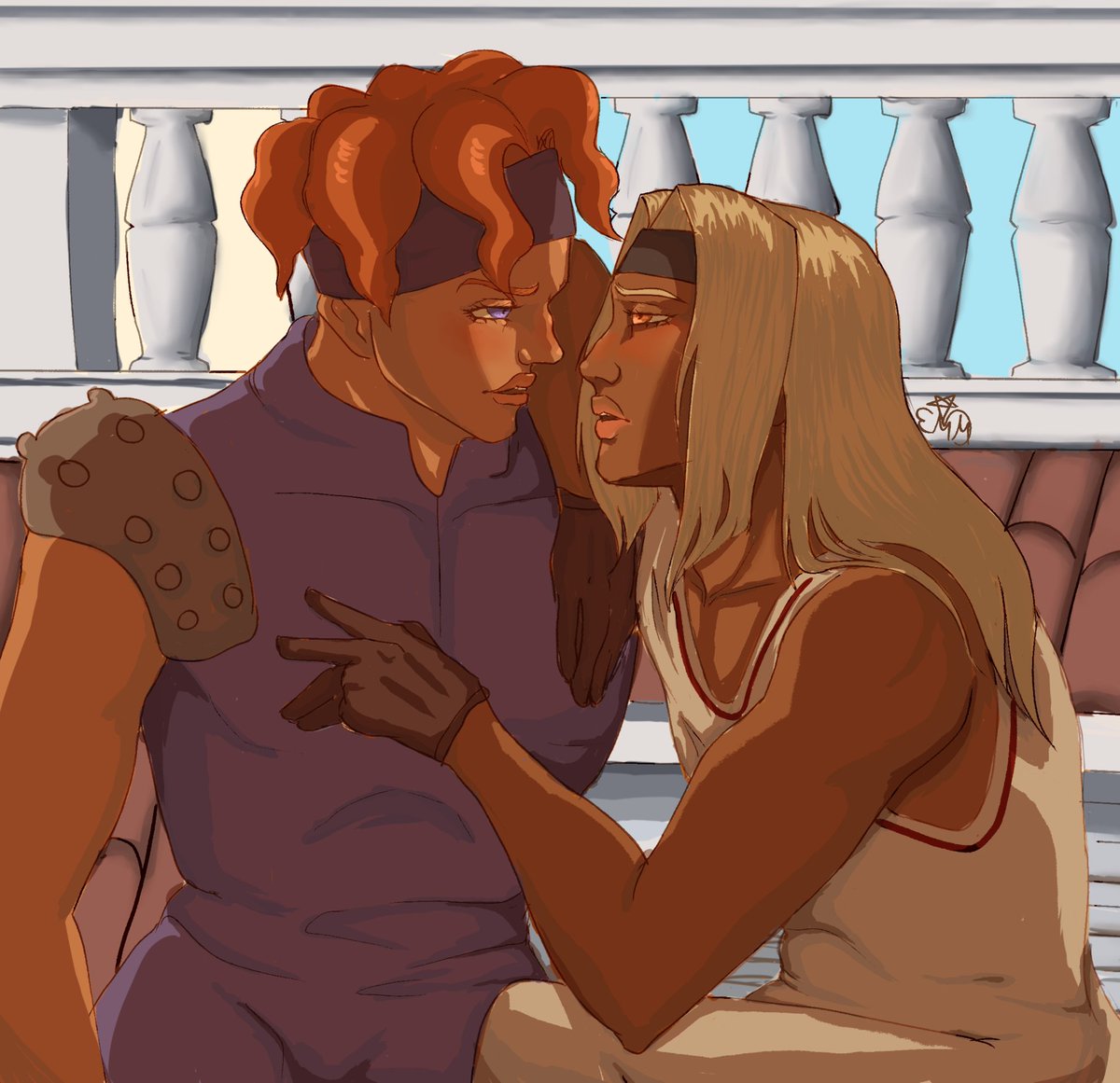 TheGhoulDraws's tweet photo. Squalo and Tiziano redraw!!!! Finished at last
#jjba #jjbaredraw #ventoaureo #squaloandtiziano #fanart https://t.co/nWsaO67AxM