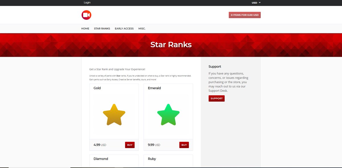 StudioNetworkMC's tweet photo. Our donationstore is now live!
The first 2 people to purchase any rank will receive 1 rank upgrade free of charge. Head on over to https://t.co/1TKFCc3aaT https://t.co/R3FA2pBtnr