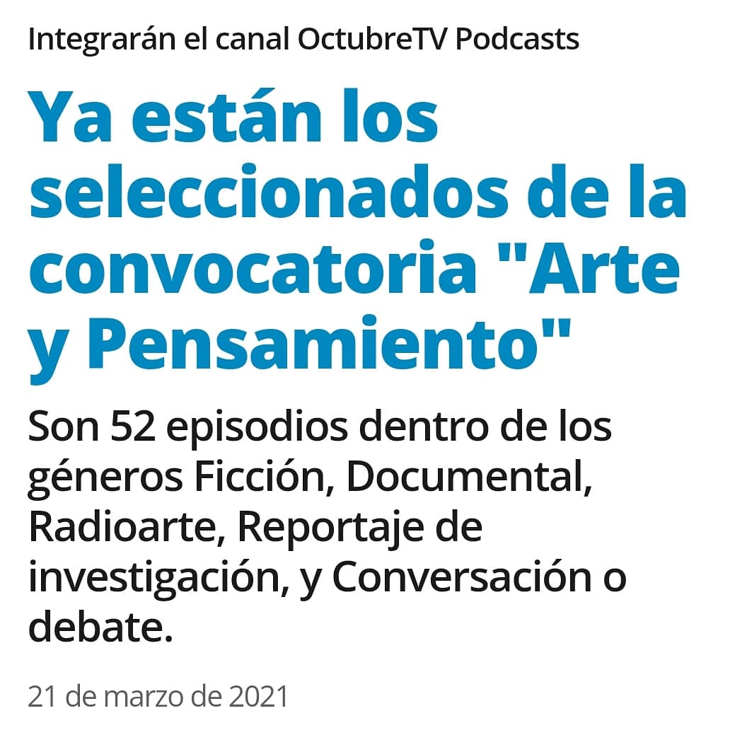 desobedientesp's tweet photo. Desobedientes seleccionado para la grilla del nuevo canal Octubre TV podcast✊🏼 https://t.co/yeMYmDXgq5