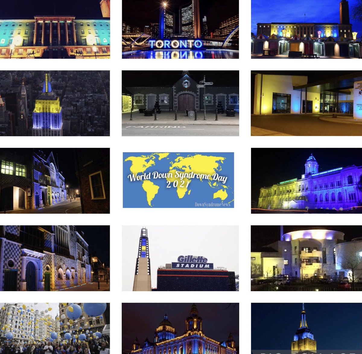 As we sign off on a wonderful day of celebrations and raising awareness for World Down Syndrome Day 2021, we hope that everyone had a great day.
It was fantastic to see so many buildings from around the globe light up yellow &amp; blue in support of #WDSD2021 💛💙

#StaySafe #DSNews