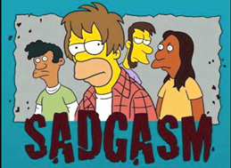 Son finales de los 90, y Homer tiene 22 años evidentemente. Homer y Marge ya vive juntos en un apartamento alquilado cuco, y ella empieza en la universidad. Homer inventa el grunge, como todos sabéis, y forma con sus mejores amigos - Lenny, Carl, y el policía Lou - "Sadgasm".