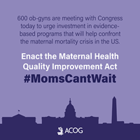ACOGAction's tweet photo. Proud to be a member of an organization like @acog that prioritizes eliminating racial inequities in healthcare &amp; no matter the circumstances, finds a way to bring OBGYNs to Capitol Hill to fight for our patients! - JV  #CLC2021 #ObgynAction https://t.co/LVNtvINgVA