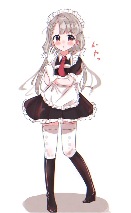 ちょっと修正した〜?
メイド凪ちゃんにドヤってほしかったから雑ラクガキ〜。手袋キュッとはめる仕草ってカッコいいよね…… 