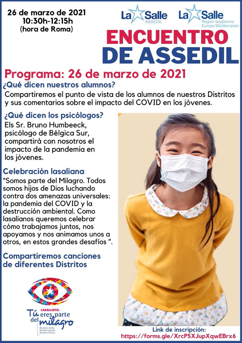 assedil's tweet photo. El jueves 25 y el viernes 26 de marzo tendrá lugar el Encuentro de ASSEDIL online. Si todavía no estás inscrito, aún estás a tiempo. Aquí tienes el link para la inscripción.
https://t.co/qoanUItDNR https://t.co/HYoAadyEsd
