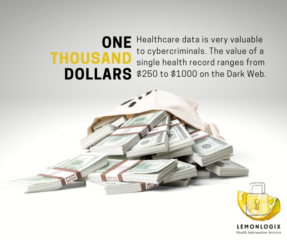 Healthcare data is very valuable to cybercriminals. The value of a single health record ranges from $250 to $1000 on the Dark Web.
#albertachiropractors #albertaclinicmanagers
#albertadentists #albertadoctors #albertamidwives #albertaoptometrists #albertapharmacists