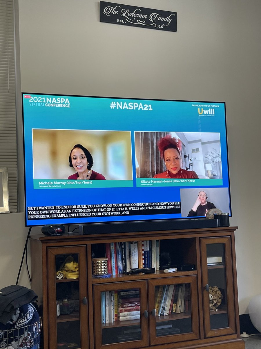 danledezma_'s tweet photo. Thank you @nhannahjones what a great way to start  #NASPA21 @NASPAtweets https://t.co/azvKpM8Xny