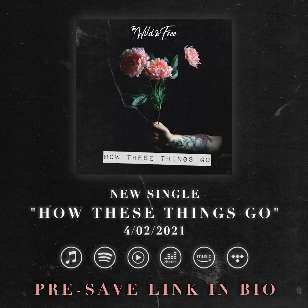 Did you hear?! We have a new single coming out in leas than 2 weeks on all streaming platforms! Click the link in our bio to pre-save on Spotify and be the first to hear when it drops!
.
.
.
#presave #newmusic #howthesethingsgo #thewildandfree #livewildfeelfree #flowerpower