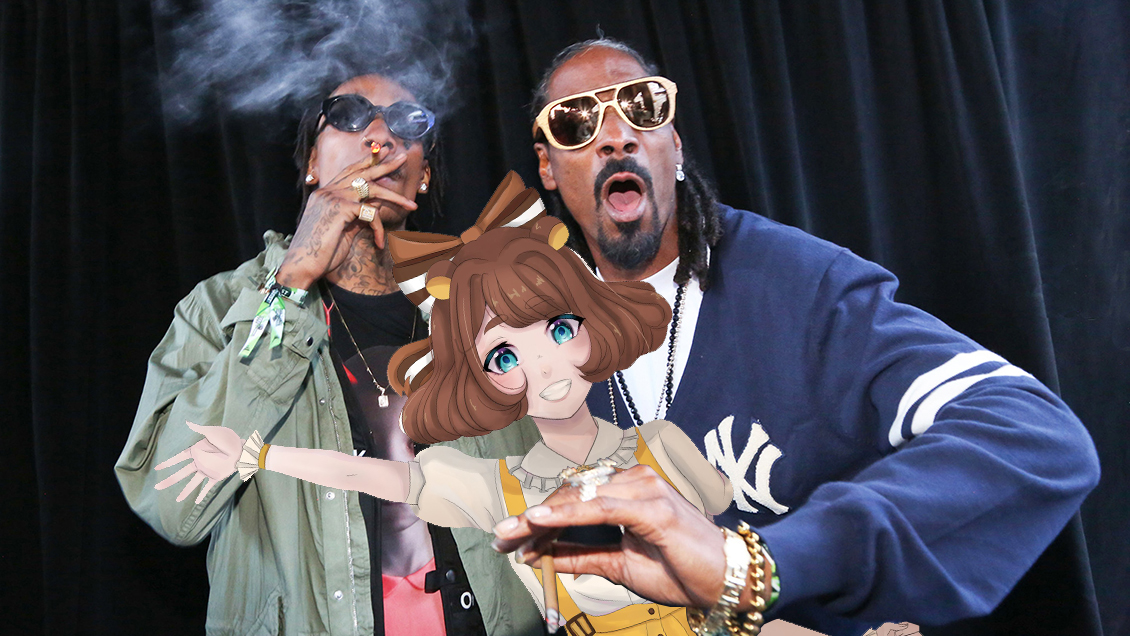 MeetsDogg's tweet photo. @honey_label, part of #teampetshop, couldn't participate in the collab, but Snoop calls her for other, this time with Wiz Khalifa, and she accepted. https://t.co/E1bhV5BWbE