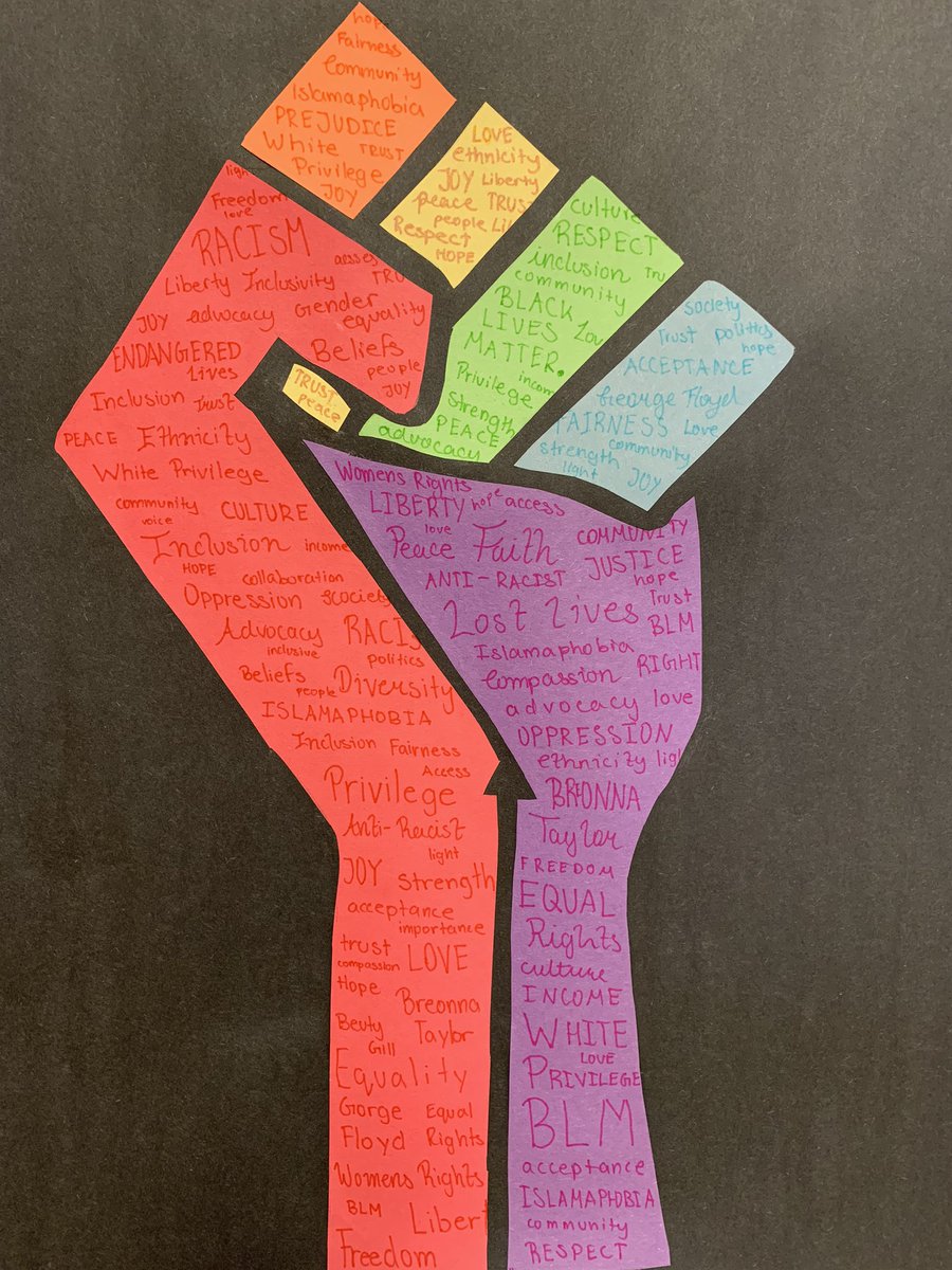 dateacherhookup's tweet photo. 8A stands in solidarity for equity!!! My students have been inspired to make change through awareness and gaining knowledge @PteBuckamSingh @PeelSchools #EquityMatters #rights #BlackLivesMatter https://t.co/32OoEgA9d7