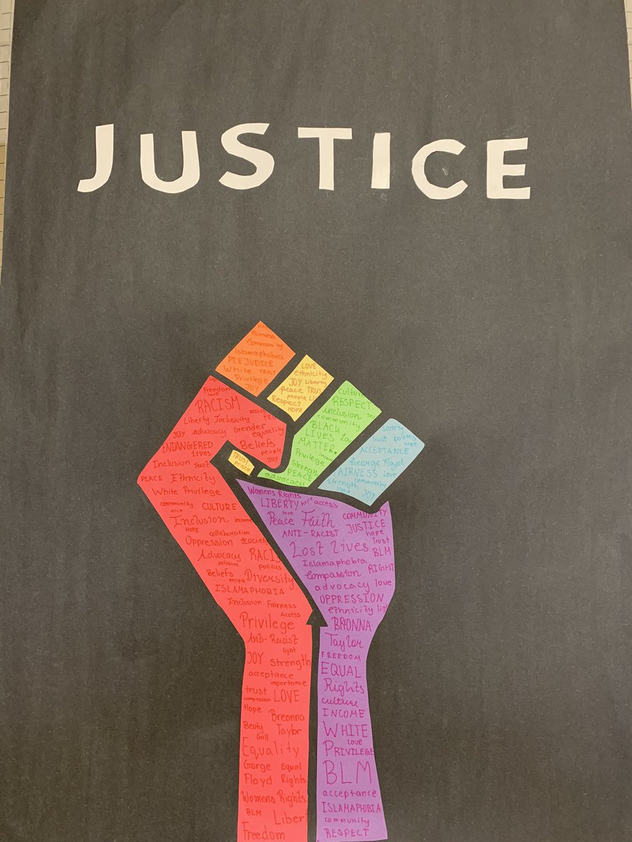 dateacherhookup's tweet photo. 8A stands in solidarity for equity!!! My students have been inspired to make change through awareness and gaining knowledge @PteBuckamSingh @PeelSchools #EquityMatters #rights #BlackLivesMatter https://t.co/32OoEgA9d7