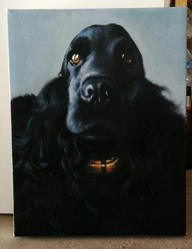 benerhardart's tweet photo. #oilpainting #petportrait made by myself last year for a home in France;msg me if you have any #photos #photographs you'd like painted #art #artwork #commissions #commissionsavailable #commissionswanted #artist #artists #artnet #iloveart #portraits #pets #dogs #dogsoftwitter π€ https://t.co/OEFrOjDhrT