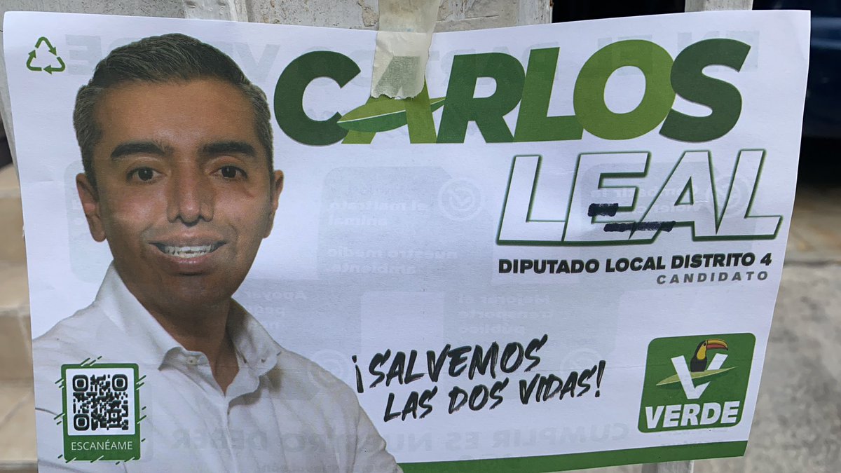Así se anuncia este ex diputado que expulsó Morena por homofóbico y que ahora con el slogan de “Salvemos las dos vidas” se postula por el Verde para el Congreso de Nuevo León...

Lo más paradójico es que Morena va en alianza con el Verde para la gubernatura del Estado 🤷🏻‍♀️🌱