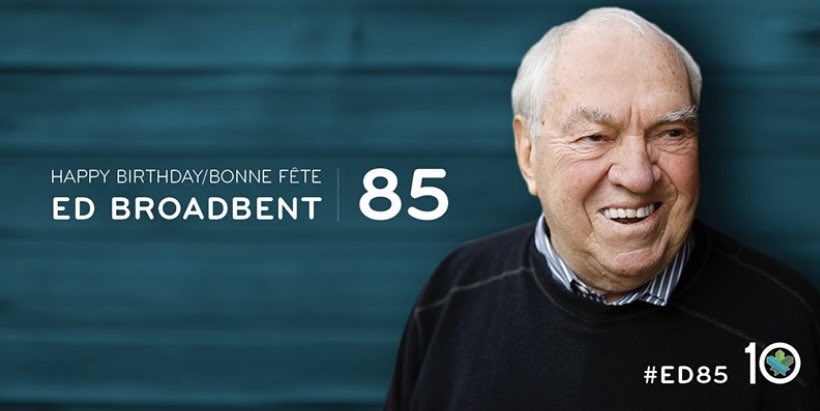 TarasNatyshak's tweet photo. What amazing fortune we as Canadians have had to know and love you Ed. Wishing you health, happiness and love on your 85th! #Ed85 #Broadbent #onpoli #ONDP https://t.co/m753MIxdC6