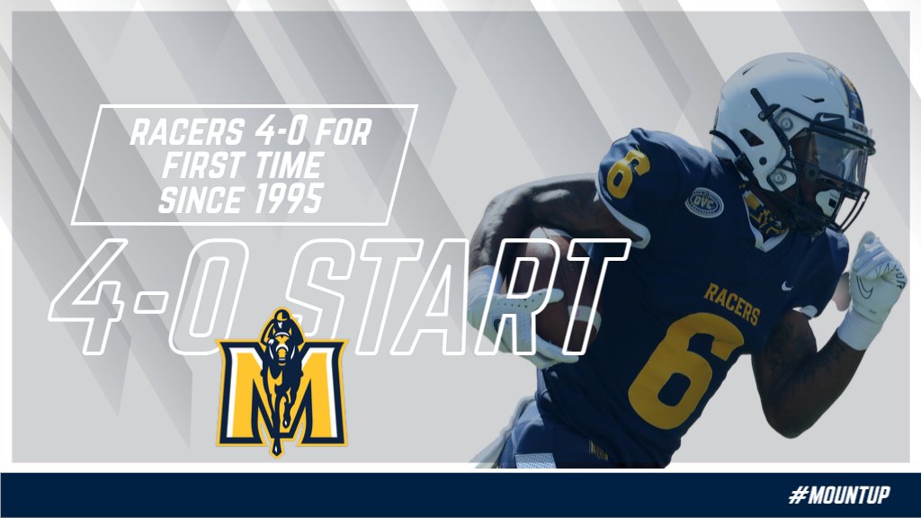 Racers beat TSU, 35-14, for first 4-0 start in 26 years!

MSU returns home next Sunday to host EIU.

#MountUp🏇🏇🏇