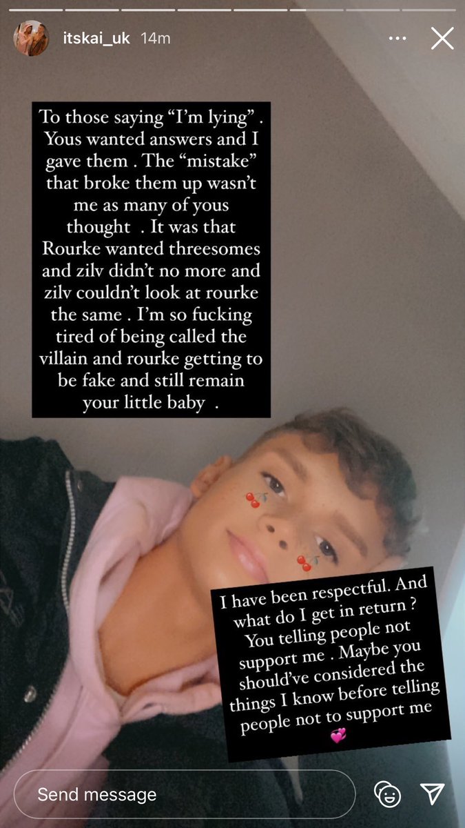 catching_Berry's tweet photo. Okay, let’s say Zilv didn’t cheat on Rourke with you... do you ever feel guilty for insulting Rourke and spreading lies about him to your 30k followers? Was this not your smug face when you called Rourke who was suffering heartbreak a whore? @GudelZilv https://t.co/STbfjqqwgY