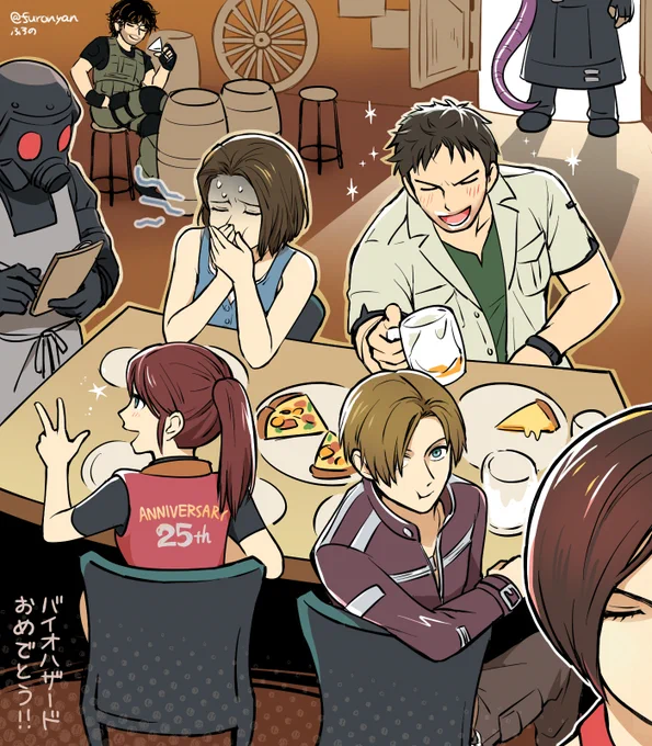 バイオハザード25周年おめでとうございます!みんな幸せになってほしいね……
(2枚目はスマブラに出たがるレオンさんたちのカプコン越境漫画です)
#ResidentEvil #REBHFun 