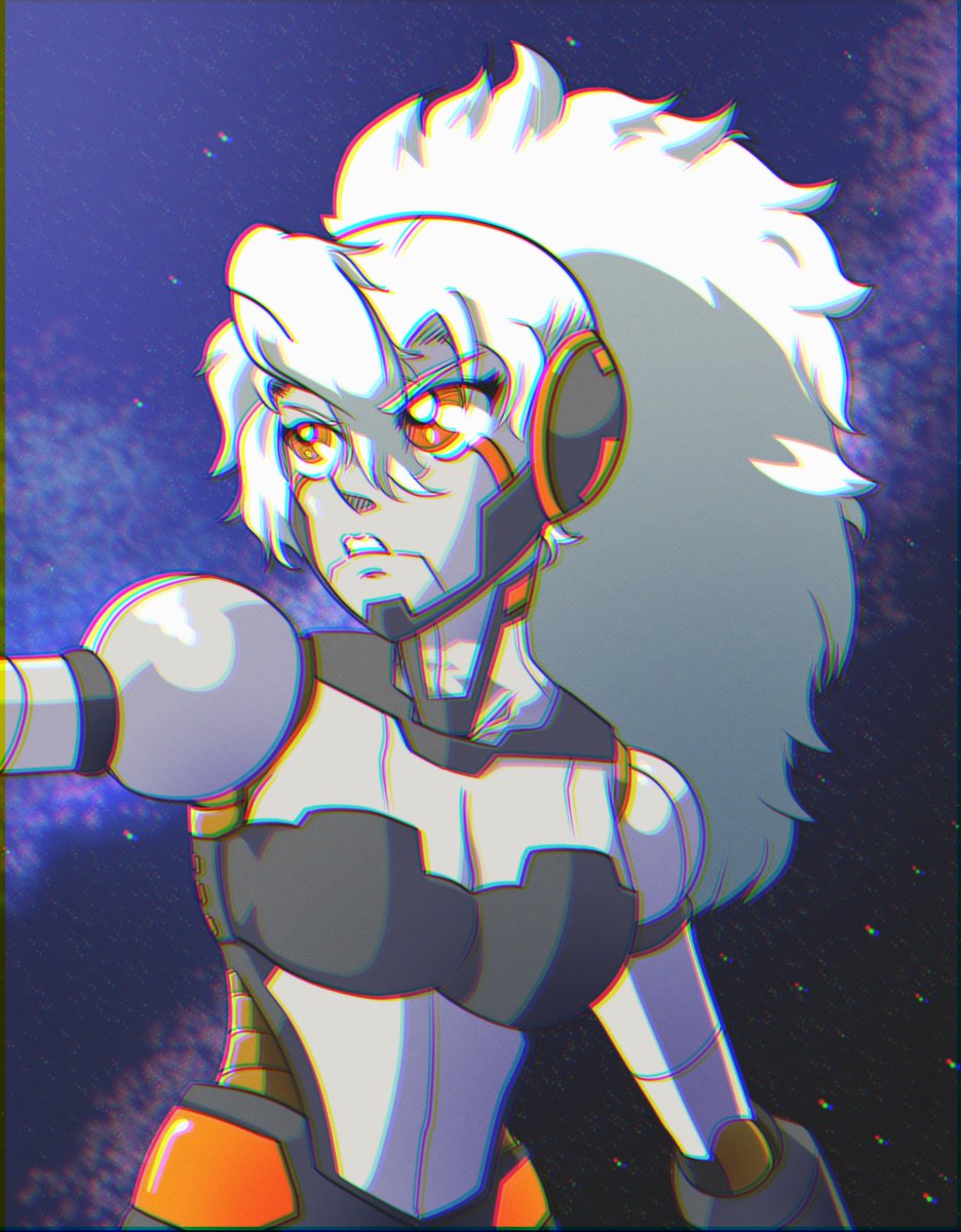 RealCardMan's tweet photo. Her serial designation is JUN-1013-ZZPX-B, a machine created for upholding justice in climates far too dangerous for even superhumans...
#OC #KidAce #digitalart #robotgirl #OCs #CardMan https://t.co/DCNUUNaefQ