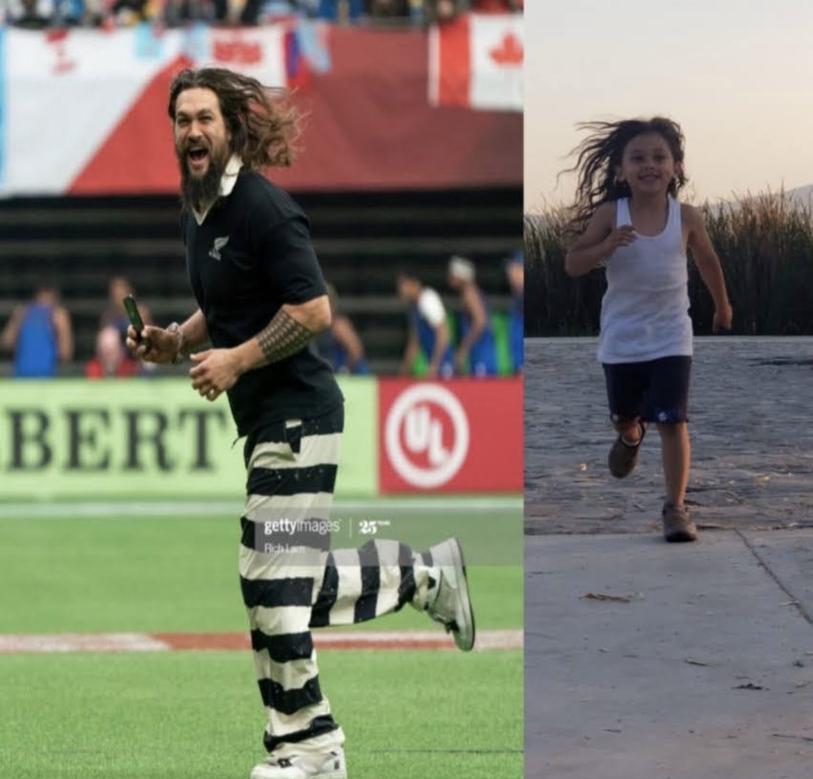 heykaristeele's tweet photo. @PrideOfGypsiesJ  My friend’s son calls himself Aquaman and everywhere he goes people say he looks you you - Jason Mamoa! https://t.co/p2Sbhp44Bx