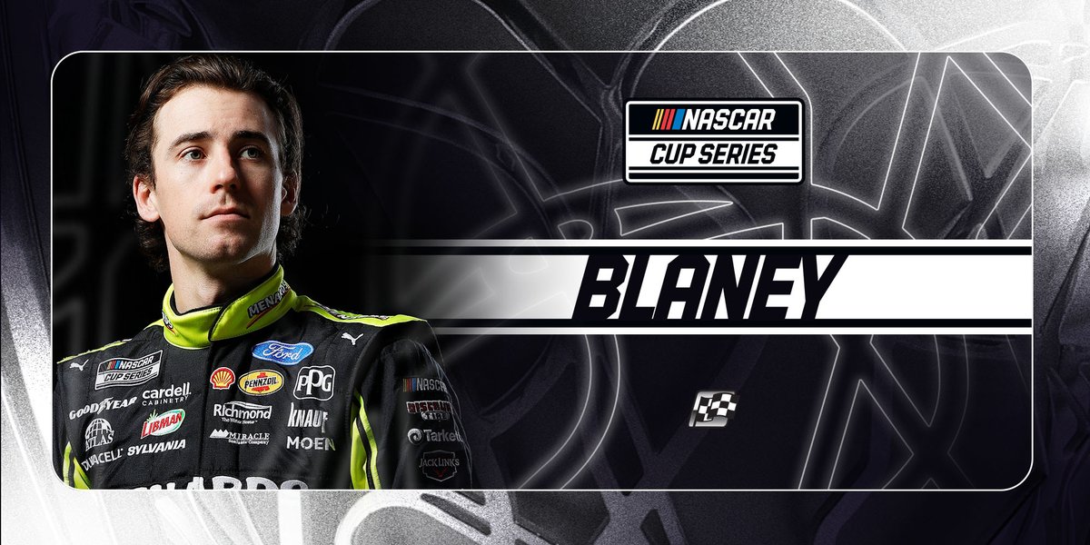 NASCAR's tweet image. CHECKERED FLAG: @Blaney pulls off the March upset and wins at @amsupdates!