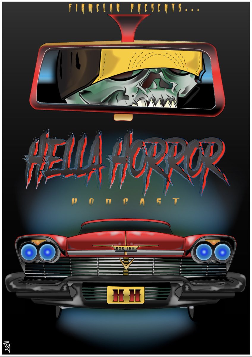 HellaHorrorPod's tweet photo. HELLA HORROR Podcast Artwork by -EZE INK- Christine Edition EG Arte #eze1nk #hellahorrorpod #hellahorror #hella #horror #eg415 #eg #christine #plymouth  #fury #horrorshirt #automobile #redcar #killercar #christinemoviecar #art #digitalart #digitalillustration  #digitalartist https://t.co/ZFac9XEIII
