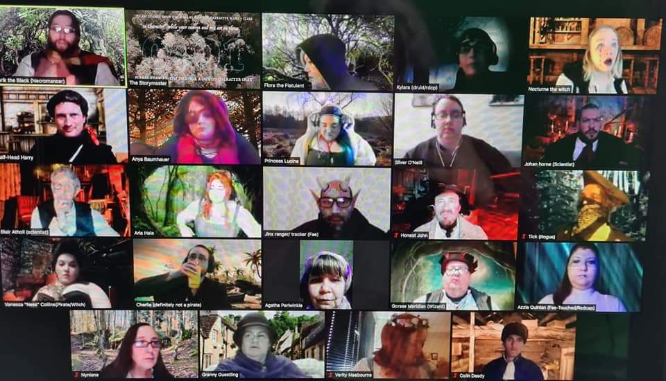 World_of_Legend's tweet photo. One year of online shows. Five months of The Storymaster's Tales Interactive Role-playing Theatre. Online LARP of the year.
Featuring Tom Baker &amp; Mark Cordory  creature fx. 

Come and join us. 585 world-wide members.

https://t.co/0pzfwPpn5N https://t.co/fhilBzaV2j