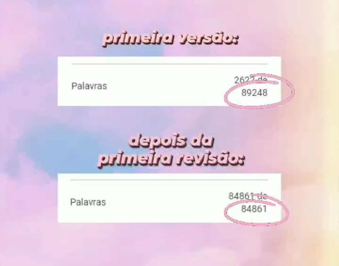 quase 5k de palavras a menos no meu vem aí (por enquanto) 👀