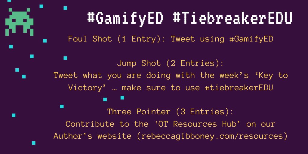 EdGamify's tweet photo. #CalltoAction As you read, share and tweet to get entries into the #Prize pool! #FoulShot #JumpShot #3Pointer #GamifyEd #TiebreakerEDU https://t.co/dVblrorvic