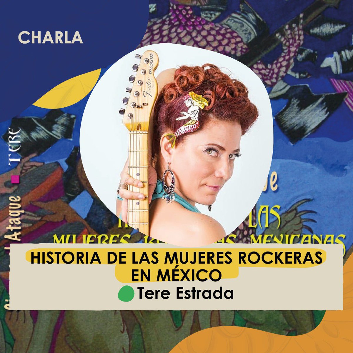 DuqProyecto's tweet photo. Disfruta de esta grandiosa charla a través de zoom con Tere Estrada sobre la historia de las mujeres mexicanas en el rock.
.
Creándonos juntas. 
.
#proyectoDuq #creándonosjuntas https://t.co/PaVuji5o9m