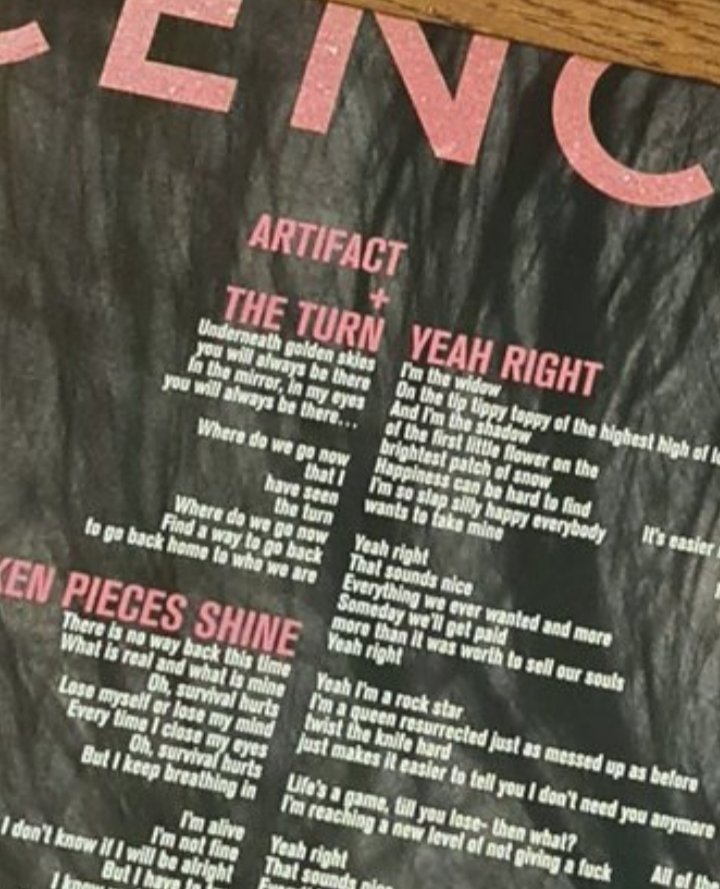 SwtRptrdLight's tweet photo. Not ready to hear these lyrics follow each other - "Where do we go now? / Find a way to go back / to go back home to who we are // there is no way back this time" #TheBitterTruth https://t.co/bYkjwOE6qj