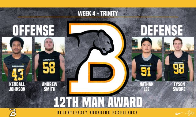 BSCFootball's tweet photo. Congratulations to these men for their efforts in our preparation over the final two weeks of the spring season. #YeahPanthers https://t.co/llWICp7yik