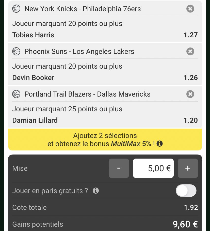 PronoPunta's tweet photo. 🇺🇸BET À TENTER EN NBA🏀 https://t.co/Rc8RxX83bL