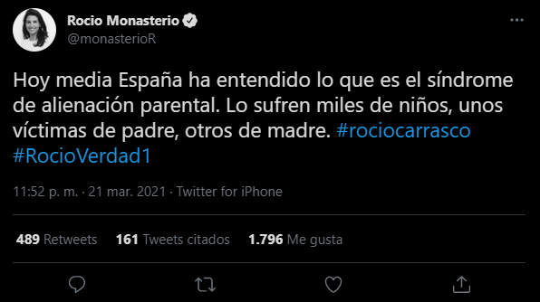 SwordGH's tweet photo. Adivinad a cuál de las dos se la está llamando oportunista y criticada por ver un programa de Telecinco. #RocíoVerdad1 https://t.co/FVgL8lC98H